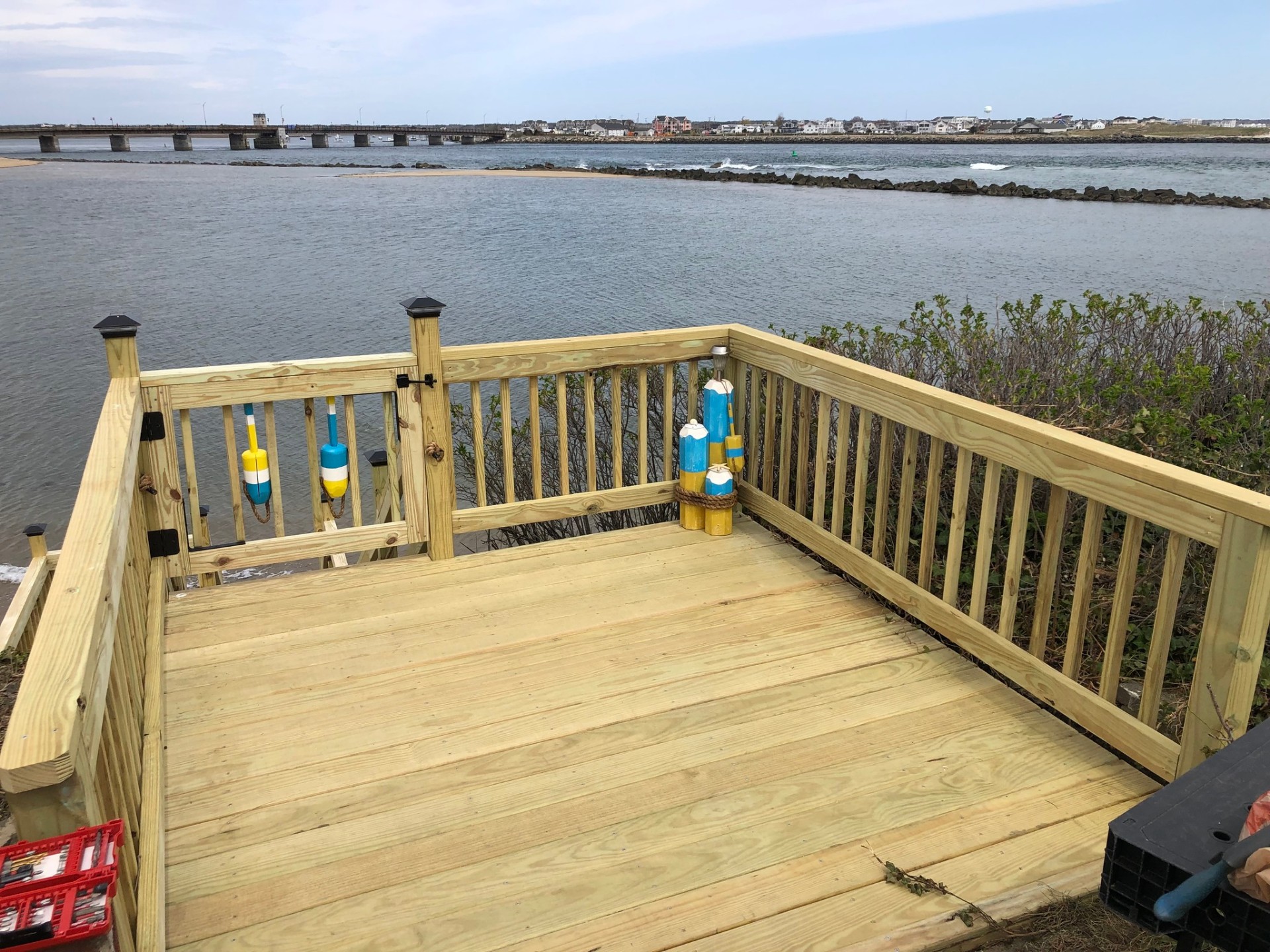 Waterfront Deck Construction