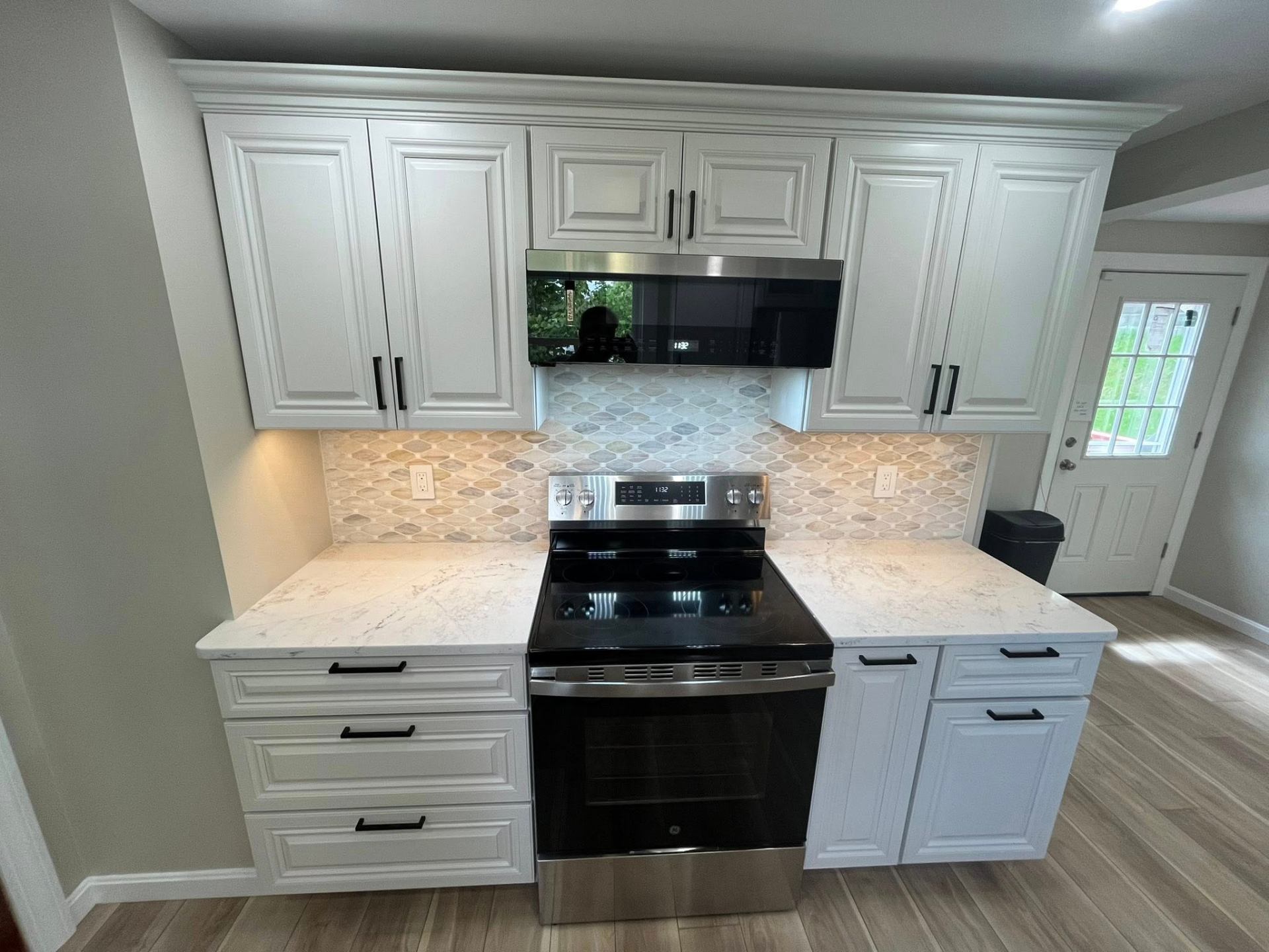 Custom Kitchen with Built-in TV